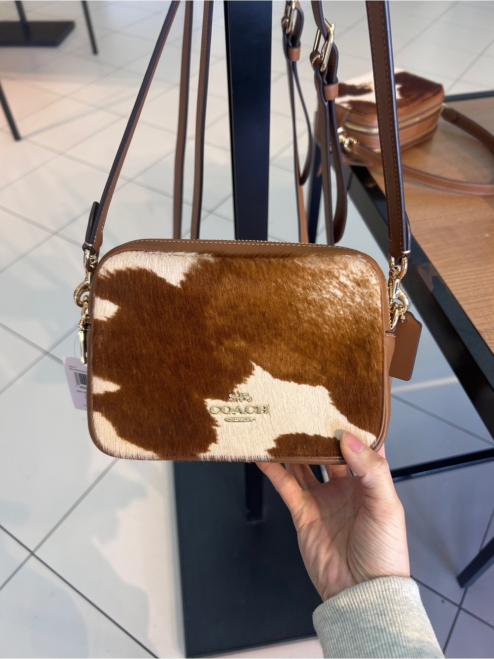 NWT🐮Coach Mini Carey Crossbody Bag
In Haircalf With Cow Print CEK71 Shoulder Bag - Picture 10 of 11
